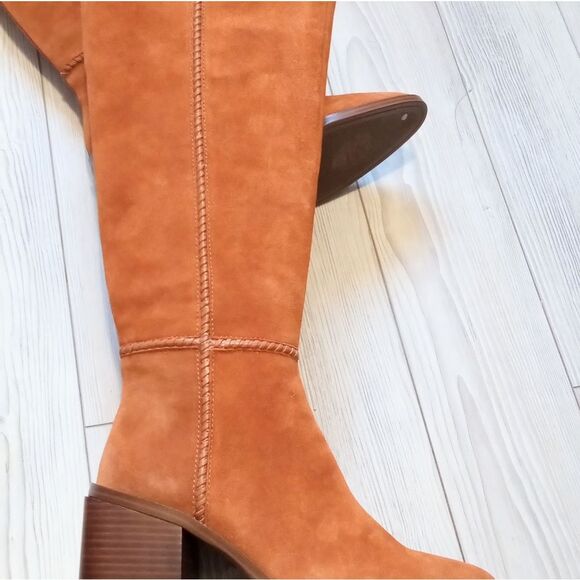(T-4125)  Vince Camuto Women's KALEECA Knee High Boot, Warm Caramel, Sz 9 - Picture 10 of 14